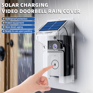 Sonnette vidéo sans fil à énergie solaire avec boîtier résistant aux intempéries, batterie longue durée, <span class=keywords><strong>changeur</strong></span> <span class=keywords><strong>de</strong></span> <span class=keywords><strong>voix</strong></span>, audio bidirectionnel et sécurité HD - Product Image 1