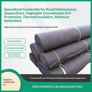 <span class=keywords><strong>Feutre</strong></span> de toiture en polyester non tissé imperméable, <span class=keywords><strong>géotextile</strong></span> à fibres longues à âme noire, couverture de protection pour meubles, isolation thermique pour serre - Product Image 2