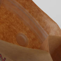 Nouvelle conception 2026 – Sachet refermable en papier kraft PLA, résistant à l'humidité, écologique, biodégradable, personnalisable pour sushis, gelées et chewing-gums