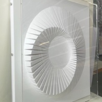 Papier blanc pliant, ornement, papier d'art mural pour décoration d'hôtel, vente en gros