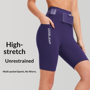 Shorts de Nylon y Spandex sin Costuras de Cintura Alta para <span class=keywords><strong>Mujer</strong></span>, Ajustados, con Cintura Elástica para Yoga, Deportes, <span class=keywords><strong>Ciclismo</strong></span>, Running y Levantamiento de Cadera - Product Image 3