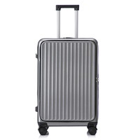 Ensemble de 3 valises de voyage extensibles, légères et résistantes à l'eau, avec roulettes silencieuses à 360° et système à ressorts
