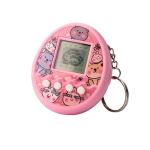 Jouet éducatif interactif en plastique, design de dessin animé, machine de jeu électronique portable pour animaux de compagnie, porte-clés, Tamagotchi - Product Image 3