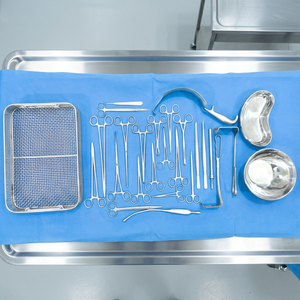 MayoMed Kit d'instruments chirurgicaux professionnels manuels en acier inoxydable pour laparotomie et chirurgie abdominale, avec plateau en maille, pour hôpitaux et cliniques, CE - Product Image 3