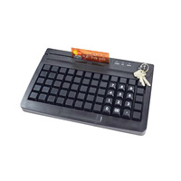 Teclado POS programable con USB PS2, 60 teclas, con lector MSR, Sistemas POS, gran oferta, 2023