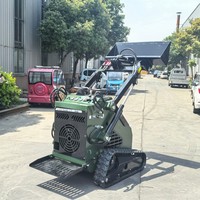Vendita Diretta Fabbrica - Minipala Cingolata Diesel Kubota Euro 5 EPA da 400 kg con Trituratore Forestale e Rasaerba, Sistema Completamente Idraulico