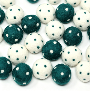 Boules en feutre <span class=keywords><strong>de</strong></span> <span class=keywords><strong>laine</strong></span> pure <span class=keywords><strong>épaisse</strong></span>s, pompons rayés et à pois faits à la main, fournitures d'artisanat et <span class=keywords><strong>de</strong></span> jeu sensoriel Montessori pour enfants - Product Image 5