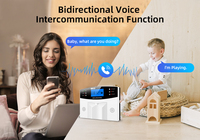 Système d'alarme filaire sans fil pour la sécurité de la maison, application IOS et Android, Tuya, wi-fi, GSM, Kit de capteurs de télécommande d'interphone avec sirène clignotante