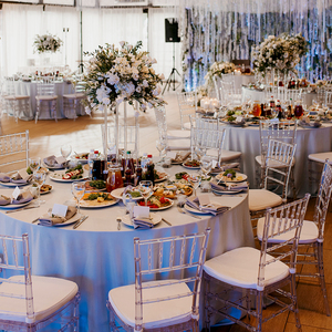 Chaises Chiavari en acrylique classiques pour la <span class=keywords><strong>location</strong></span> événementielle, empilables, vente en gros, avec coussin de siège pour événements et mariages - Product Image 2