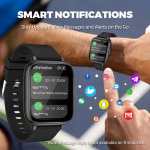 Montre connectée GT2 pour le sport, écran carré IPS <span class=keywords><strong>Android</strong></span>, surveillance de la fréquence cardiaque, appels, comptage des <span class=keywords><strong>pas</strong></span>, prise de photos, réseaux sociaux - Product Image 3