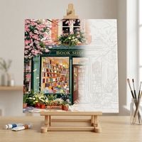 Peinture acrylique Sakula 24 couleurs de la marque Arida, pour livre de pigments, peinture numérique créative faite à la main pour adultes, peinture par numéros, pour la maison
