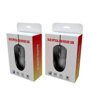 Factory Wholesale Computer Mouse Packaging Box Printing Video Game Optical Mouse Box Mouse Keyboard Paper Box