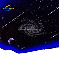 Panneau de plafond à fibres optiques LED, matériau PMMA, télécommande, gradation, indice de protection IP33, léger, garantie de 3 ans pour l'intérieur