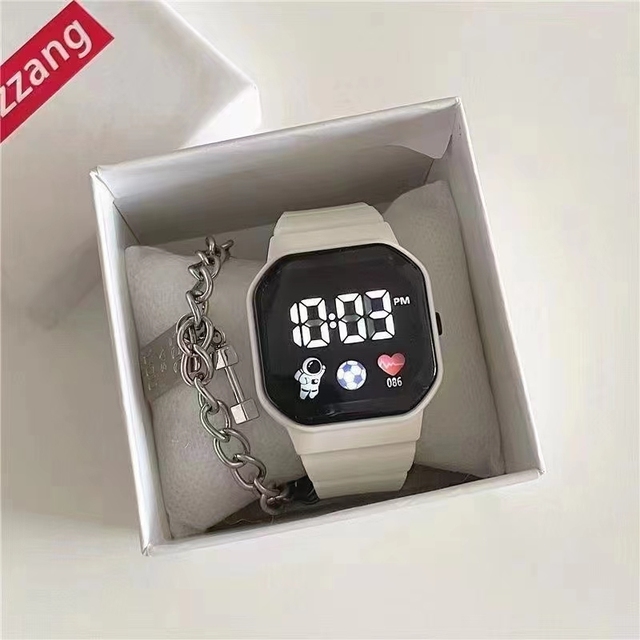 Tech Watch Instagram High Beauty Children's Student Party Fashion Niche Design Unicorn Astro LED Electronic Watch