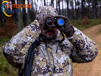 Cámara de Visión Térmica Binocular con Telémetro Láser, Visor de Caza, Resolución 640x512, Frecuencia de Imagen de 50Hz, 6 Horas de Duración de la Batería