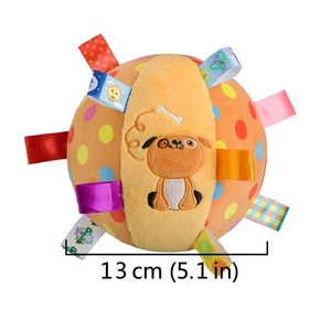 Interactive Ball Dog Toy for Aggressive Chewers Training Decompress <b>Bite</b> Resistant Plush Handle Dog Toys with Bells Pet Supplies - Product Image 2