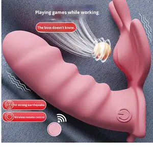 Vibrator yang Dapat Dipakai Mainan Seks Dewasa untuk Wanita Penis Getaran Multi-Frekuensi Kontrol Jarak Jauh Vibrator Telur Wanita - Product Image 2