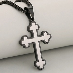 Pendentif Croix en Acier Inoxydable Plaqué Or 18K Anti-ternissement de Qualité Supérieure, Étanche et Anti-rouille, Collier Religieux, Bijou Minimaliste - Product Image 4
