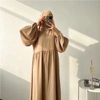 Vente en gros Sharut robe islamique modeste faite à la main Khimar pour Jilbab ensemble pour femmes respirant crêpe Jazz 2 pièces prière Style turc
