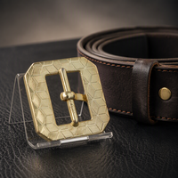 Boucles de ceinture pour hommes d'affaires, logo gravé sur mesure, alliage de zinc, métal résistant à la rouille, anti-rayures, pour ceinture en cuir