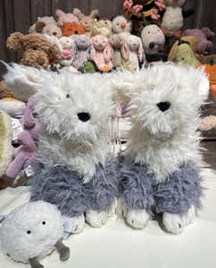 Kawaii Border <span class=keywords><strong>Collie</strong></span> Peluche de animales de granja esponjoso cachorro juguetes de peluche <span class=keywords><strong>perro</strong></span> blanco muñecas suaves pequeño perrito negro diseño personalizado fábrica - Product Image 2