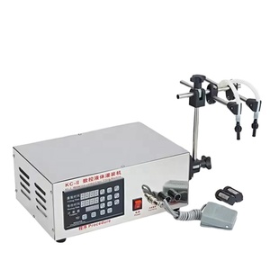 Machine de remplissage semi-automatique à double tête pour sirops et liquides oraux avec pompe électrique KC-280II - Product Image 1