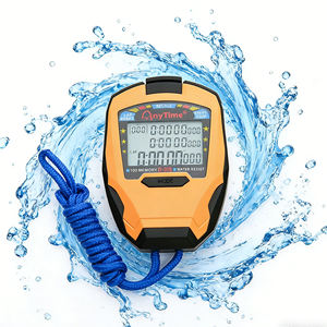 Cronómetro Deportivo Digital LCD Profesional a Prueba de Agua con Memoria de 100 Vueltas, Temporizador de Carrera de 1/1000s, Cordón y 3 Líneas de Visualización - Product Image 1