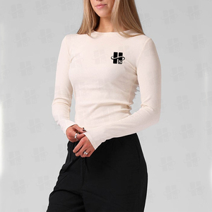 เสื้อเชิ้ตผ้าริบคุณภาพสูงทรงเข้ารูป ป้องกันรอยยับ สีพื้น ซับเหงื่อ ระบายอากาศได้ดี เสื้อแขนยาวลำลองสำหรับผู้หญิง - Product Image 4