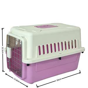 Transportadora <span class=keywords><strong>de</strong></span> Mascotas Ecológica <span class=keywords><strong>de</strong></span> Gran Capacidad, Caja <span class=keywords><strong>de</strong></span> Transporte <span class=keywords><strong>de</strong></span> Plástico Resistente para Mascotas, para un Transporte Seguro - Product Image 1
