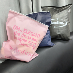 Custom Logo Ziplock Packaging <strong>Tshirt</strong> Frosted Bag Printing Your logo - Product Image 2