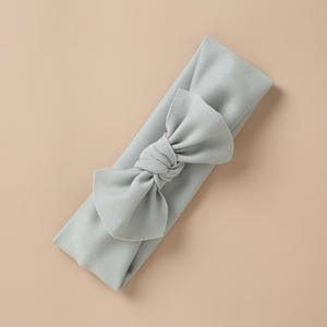 Diadema de nailon para niños, accesorios para el cabello, diadema elástica de doble capa con lazo suave para bebés - Product Image 4