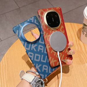 Sáng tạo sang trọng siêu mỏng PC trường hợp Bảng chữ cái thiết kế cao cấp kết cấu sợi carbon không dây sạc cho Huawei Mate X6/X5 OPP Túi - Product Image 2