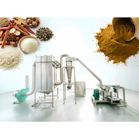 Broyeur automatique de poudre d'ail et d'oignon, super micro-broyeur de légumes secs et d'épices avec moteur pour la transformation alimentaire