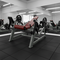 Machine d'hyperextension inverse de jambon de fessier d'équipement de forme physique de gymnastique en acier chargée par plaque commerciale pour l'entraînement de force de jambe de poitrine