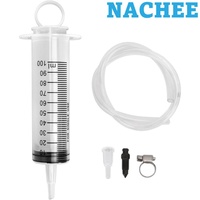 Kit universel de purge de frein 100 ml avec tuyau de 50 cm, seringue de purge d'embrayage hydraulique pour moto, scooter, quad, purgeur d'huile monopersonnel