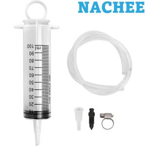 Kit universel <span class=keywords><strong>de</strong></span> purge <span class=keywords><strong>de</strong></span> <span class=keywords><strong>frein</strong></span> 100 ml avec tuyau <span class=keywords><strong>de</strong></span> 50 cm, seringue <span class=keywords><strong>de</strong></span> purge d'embrayage hydraulique pour moto, scooter, quad, purgeur d'huile monopersonnel - Product Image 1