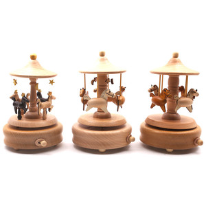 <span class=keywords><strong>Carillon</strong></span> in Legno Personalizzato a Forma di Giostra, Decorazione Creativa per Regalo di Compleanno per Bambina, <span class=keywords><strong>Carillon</strong></span> in Legno Fatto a Mano - Product Image 1