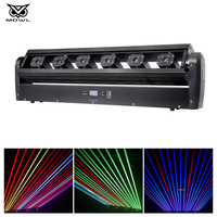 6 yeux tête DMX couleur rouge tête mobile lumière laser pour scène discothèque bar DJ Disco