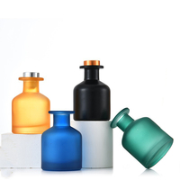 Bouteille en verre vide pour diffuseur à bâtonnets, design élégant et simple, 50ml, 100ml, 150ml, personnalisable, couleur ambre