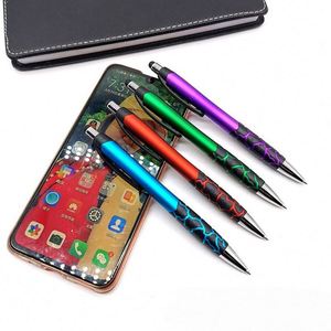 ปากกาสำหรับของขวัญส่งเสริมการขาย 2-in-1 ปากกาลูกลื่นและปากกาสไตลัสหน้าจอสัมผัส จับถนัดมือ - ใช้งานได้กับทุกอุปกรณ์ - Product Image 2