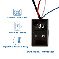 Thermostat compatible Tuya Smart Life pour sèche-serviettes chauffant avec commande vocale et contrôle de la température