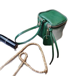 Retro Hand Carry Coin Purse Flocked Polyester <b>Mini</b> Key Pouch Bead Bracelet Storage Circle Lightweight Durable Large Capacity - Product Image 6