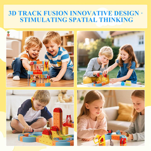 Ensemble <span class=keywords><strong>de</strong></span> <span class=keywords><strong>train</strong></span> <span class=keywords><strong>électrique</strong></span> magique 88 pièces pour enfants, circuit <span class=keywords><strong>de</strong></span> <span class=keywords><strong>train</strong></span> <span class=keywords><strong>électrique</strong></span> magnétique 3D, blocs <span class=keywords><strong>de</strong></span> construction, jouet d'angle pour enfants - Product Image 5
