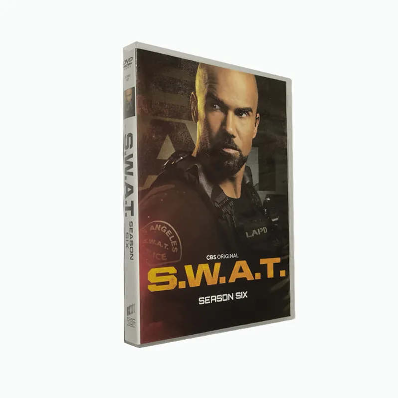 S.W.A.T. SEZON 6 Aktuellste DVD Filme 4 Discs SWAT Fabrik Großhandel DVD Filme Fernsehserie Karikatur-CD Blue ray kostenloser Versand