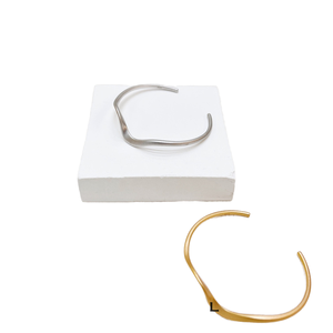 2025 Designer Ins Style Matte Wave Open Cuff Bracelet S925 Pure Silver Dropshipping Accesorio de moda de una pieza - Product Image 2