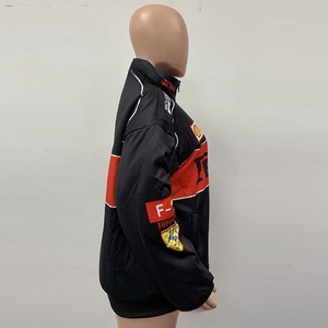 Chaqueta Bomber De Carreras Para Mujer Estilo Deportivo Vintage Con Cremallera Manga Larga Bordado y Estampado De Moda - Product Image 6