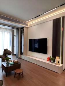 Simple TV Fondo Pared Sala Combinación general Tv moderno Gabinete de lujo personalizado - Product Image 2