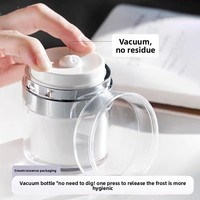 Flacons cylindriques vides en plastique avec pompe pour crème, lotion, fond de teint, écran solaire, crème pour les yeux, format voyage