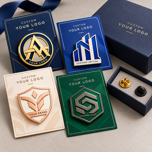 Custom Corporate Logo Hard <b>Enamel</b> <b>Pins</b> Gold Silver Rose Gold Black Nickel Employee Brand <b>Badges</b> OEM ODM Man OEM ODM Manufacturer - Product Image 2