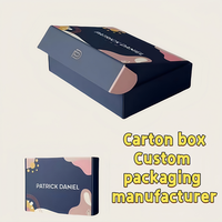 Boîtes d'expédition personnalisées en carton recyclable avec pelliculage brillant/mat, gaufrage, découpe et dorure à chaud pour l'emballage de vêtements domestiques